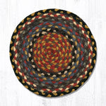 Earth Rugs MS-43 Burgundy/Blue/Gray Round Swatch 10``x10``