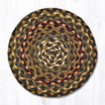 Earth Rugs MS-51 Fir/Ivory Round Swatch 10``x10``