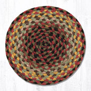 Earth Rugs MS-81 Burgundy/Black/Sage Round Swatch 10``x10``