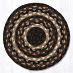 Earth Rugs MS-313 Mocha/Frappuccino Round Swatch 10``x10``