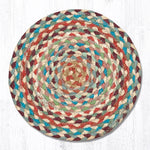 Earth Rugs MS-328 Multi 1 Round Swatch 10``x10``
