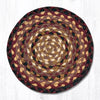 Earth Rugs MS-371 Black Cherry/Chocolate/Cream Round Swatch 10``x10``