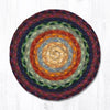 Earth Rugs MS-400 Rainbow 1 Round Swatch 10``x10``