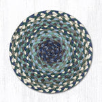 Earth Rugs MS-503 Blueberries & Cream Round Swatch 10``x10``