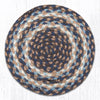 Earth Rugs MS-743 Blue Round Swatch 10``x10``