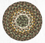 Earth Rugs MS-793 Chestnut/Golden Rod/Cactus Round Swatch 10``x10``