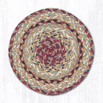 Earth Rugs MS-9-95 Burgundy Round Swatch 10``x10``