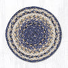 Earth Rugs MS-9-97 Deep Blue Round Swatch 10``x10``