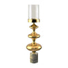 Sagebrook Home 18682-02 Metal, 21" Hurricane Sphere, Dark Gold
