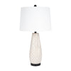 Sagebrook Home 51234 Ceramic 30" Textured Table Lamp, Ivory