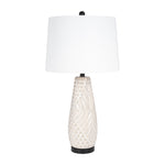 Sagebrook Home 51234 Ceramic 30" Textured Table Lamp, Ivory