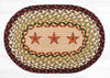 Earth Rugs PM-OP-19 Barn Stars Oval Placemat 13``x19``