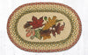 Earth Rugs PM-OP-24 Autumn Leaves Oval Placemat 13``x19``