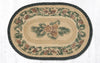 Earth Rugs PM-025A Pinecone Oval Placemat 13``x19``