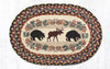 Earth Rugs PM-OP-43 Bear/Moose Oval Placemat 13``x19``