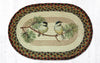 Earth Rugs PM-OP-81 Chickadee Oval Placemat 13``x19``