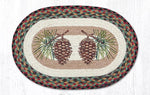 Earth Rugs PM-OP-81 Pinecone Oval Placemat 13``x19``