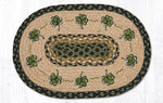 Earth Rugs PM-OP-116 Shamrock Oval Placemat 13``x19``