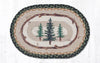 Earth Rugs PM-OP-116 Tall Timbers Oval Placemat 13``x19``