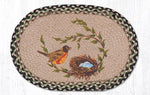 Earth Rugs PM-OP-121 Robins Nest Oval Placemat 13``x19``