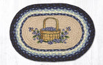 Earth Rugs PM-OP-312 Blueberry Basket Oval Placemat 13``x19``