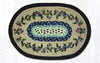 Earth Rugs PM-OP-312 Blueberry Vine Oval Placemat 13``x19``