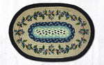 Earth Rugs PM-OP-312 Blueberry Vine Oval Placemat 13``x19``