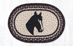 Earth Rugs PM-OP-313 Horse Portrait Oval Placemat 13``x19``
