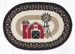 Earth Rugs PM-OP-313 Windmill Oval Placemat 13``x19``