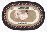 Earth Rugs PM-OP-344 Farmhouse Chicken Oval Placemat 13``x19``