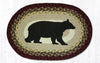 Earth Rugs PM-OP-395 Cabin Bear Oval Placemat 13``x19``