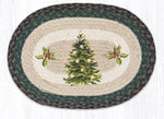 Earth Rugs PM-OP-508 Christmas Joy Tree Oval Placemat 13``x19``