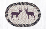 Earth Rugs PM-OP-518 Bucks Oval Placemat 13``x19``