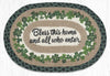 Earth Rugs PM-OP-605 Bless this Home Oval Placemat 13``x19``