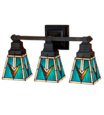 Meyda Lighting 48042 20"W Valencia Mission 3 LT Vanity Light Ceiling Fixtures