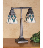 Meyda Lighting 48197 19.5"H Valencia Mission 2 Arm Desk Lamp