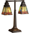 Meyda Lighting 48203 19.5"H Prairie Dragonfly 2 Arm Desk Lamp