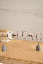 Kalalou H3654 Wire Ho Ho Ho on River Rock Base