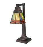 Meyda Lighting 48212 19.5"H Prairie Dragonfly Desk Lamp