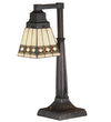 Meyda Lighting 48213 20"H Diamond Band Mission Desk Lamp