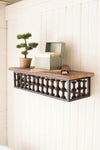 Kalalou NMCC1048 Repurposed Wooden Spool Wall Shelf