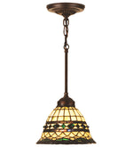 Meyda Lighting 48921 8"W Tiffany Roman Mini Pendant.602