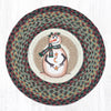 Earth Rugs CH-81 Moon & Star Snowman Round Chair Pad 15.5``x15.5``