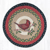 Earth Rugs CH-238 Cardinal Round Chair Pad 15.5``x15.5``