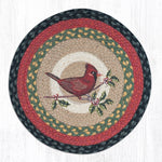 Earth Rugs CH-238 Cardinal Round Chair Pad 15.5``x15.5``