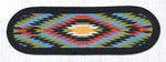 Earth Rugs ST-OP-01 Native Oval Stair Tread 27"x8.25" (Set of 13)