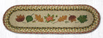 Earth Rugs ST-OP-24 Autumn Leaves Oval Stair Tread 27"x8.25" (Set of 13)