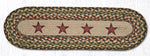 Earth Rugs ST-OP-51 Gold Stars Oval Stair Tread 27"x8.25" (Set of 13)