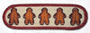 Earth Rugs ST-OP-111 Gingerbread Men Oval Stair Tread 27"x8.25" (Set of 13)