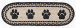 Earth Rugs ST-OP-313 Paw Prints Oval Stair Tread 27"x8.25" (Set of 13)